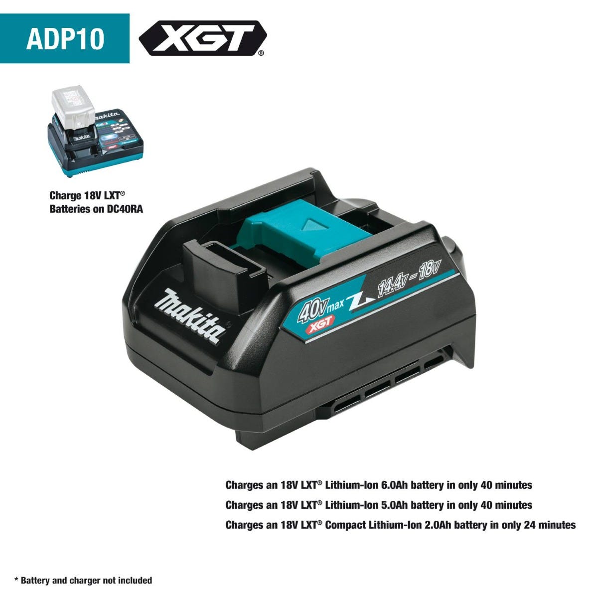 Makita ADP10 18V LXT Adapter for XGT Chargers