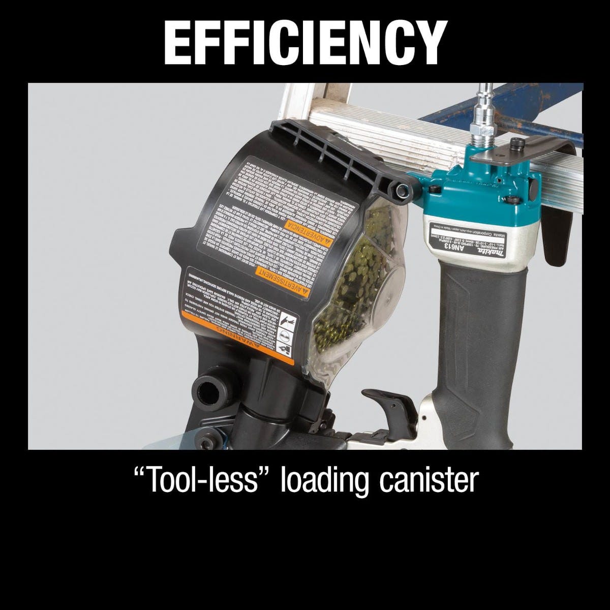 Makita AN613 15Â° 2-1/2" Siding Coil Nailer