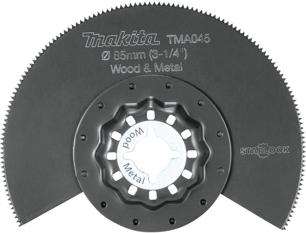 Makita B-67016 Starlock Oscillating Multi-Tool 3-1/4" Bi-Metal Round Segmented Saw Blade