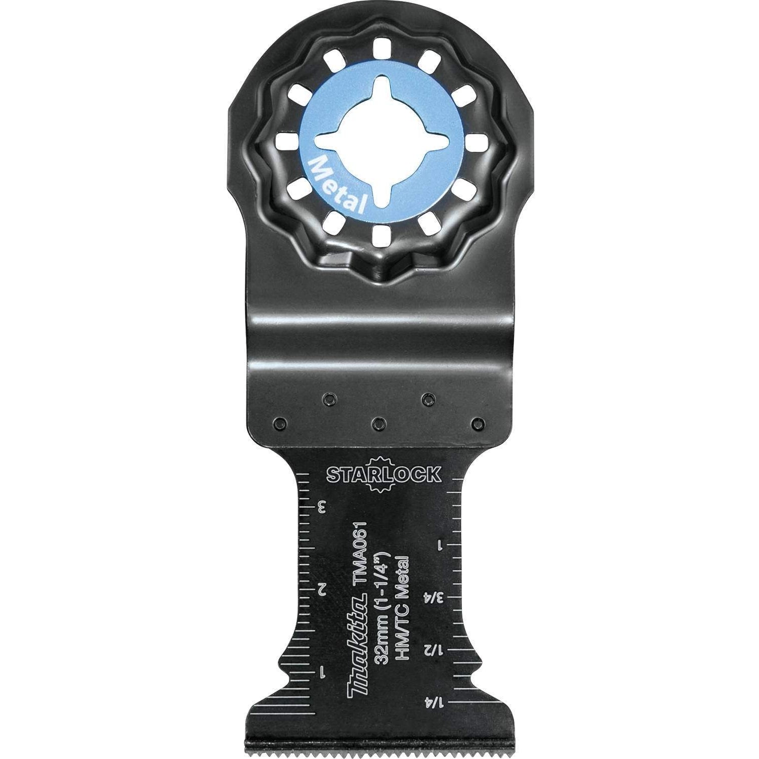 Makita B-67119 Starlock Oscillating Multi-Tool 1-1/4" Hard Metal with Tungsten Carbide Tip Plunge Cut Blade for Metal Cutting