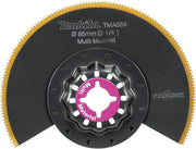 Makita B-67125 Starlock Oscillating Multi-Tool 3-1/4" Bi-Metal Round Segmented Saw Blade with Titanium Tooth Coating