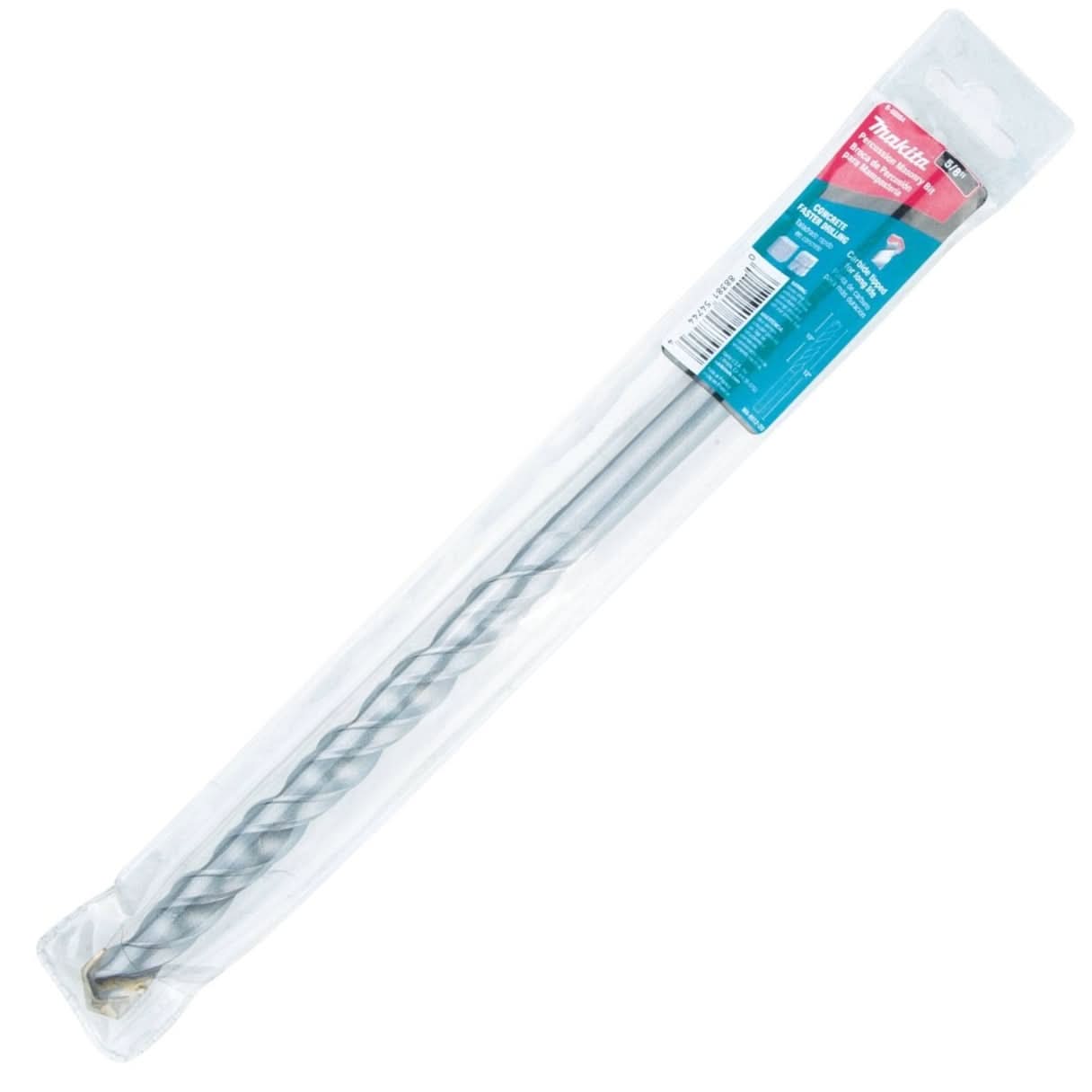 Makita B-68884 5/8" x 12" Carbide Tipped Percussion Masonry Hammer Drill Bit