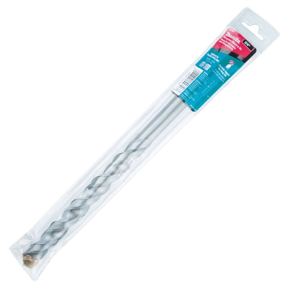 Makita B-68909 3/4" x 12" Carbide Tipped Percussion Masonry Hammer Drill Bit