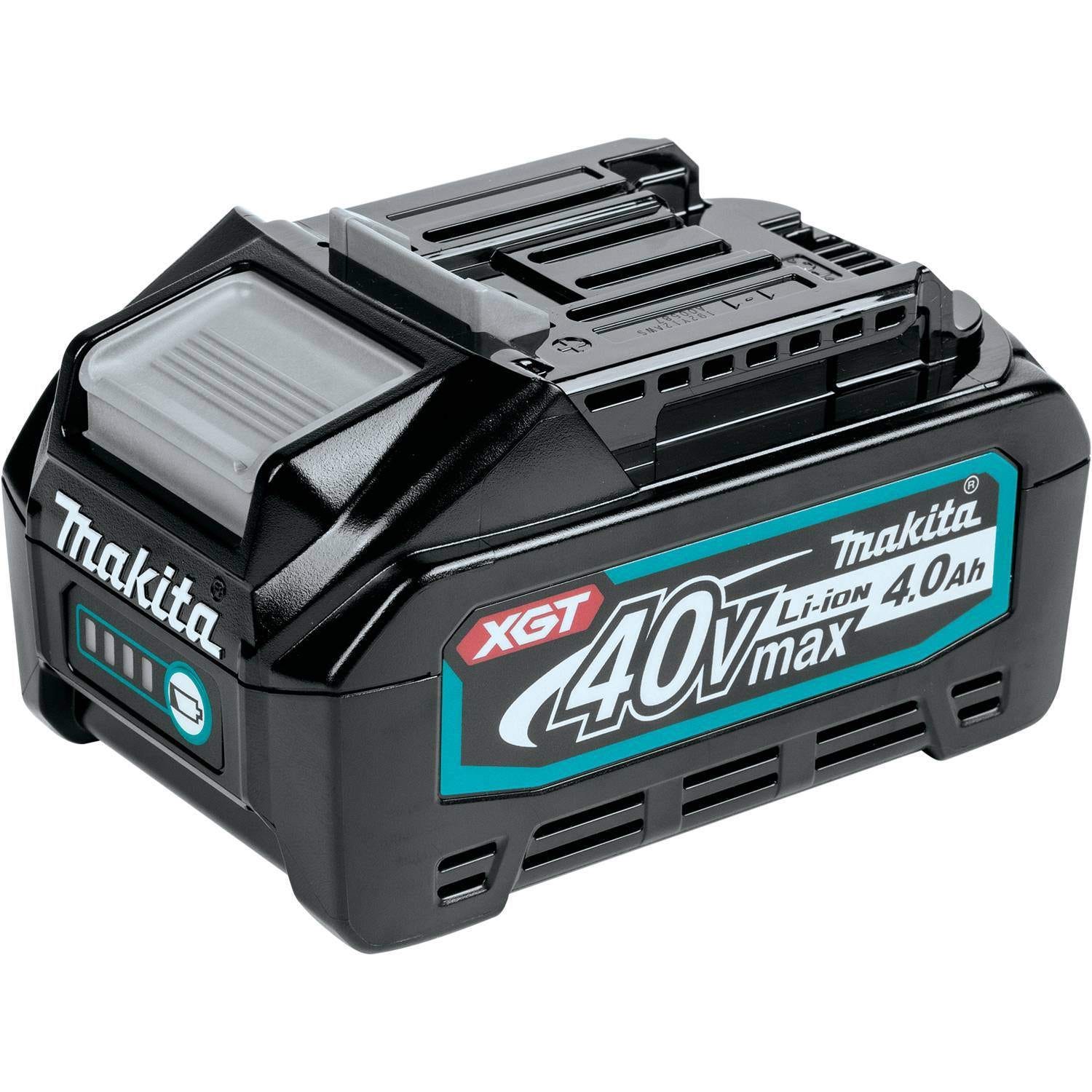 Makita 40V max XGT Brushless Cordless 6-1/2-in Plunge Track Saw, AWS Capable, 4.0Ah Kit with 55 In. Guide Rail for Track Saws and 40V max XGT 4.0Ah Battery