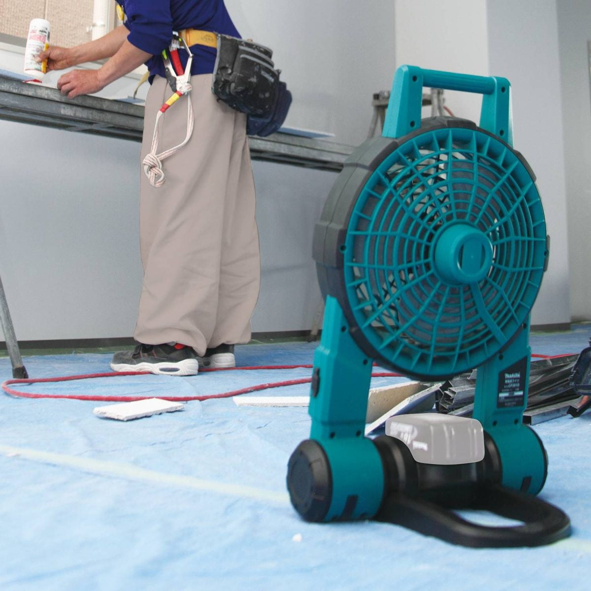 Makita DCF201Z 18V LXT Lithium"‘Ion Cordless/Corded 9" Fan, Tool Only