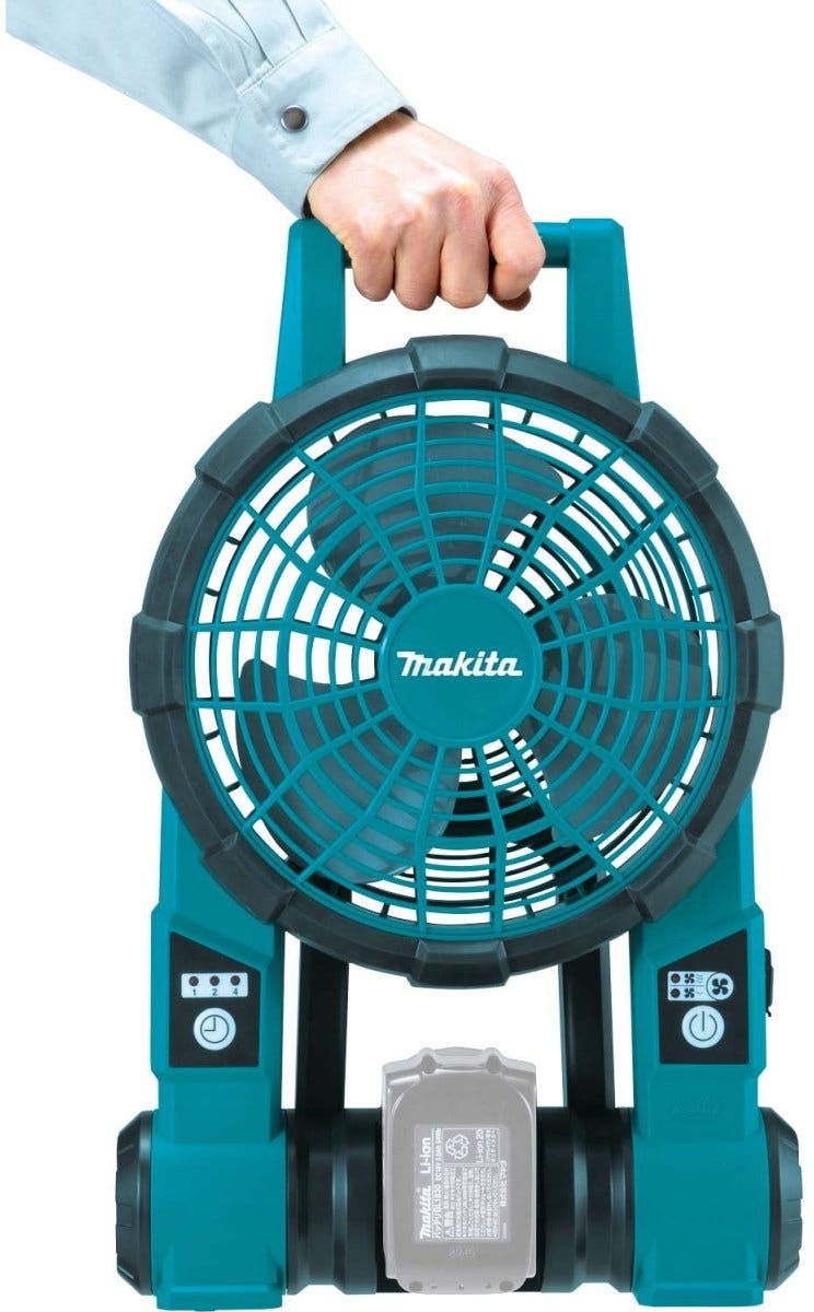 Makita DCF201Z 18V LXT Lithium"‘Ion Cordless/Corded 9" Fan, Tool Only