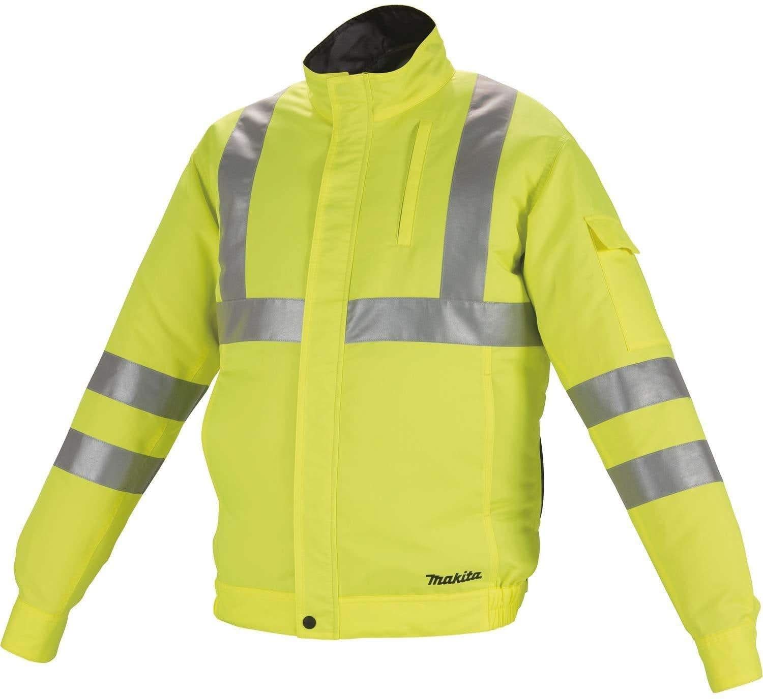 Makita DFJ214Z 18V LXT Cordless High Visibility Fan Jacket, Jacket Only