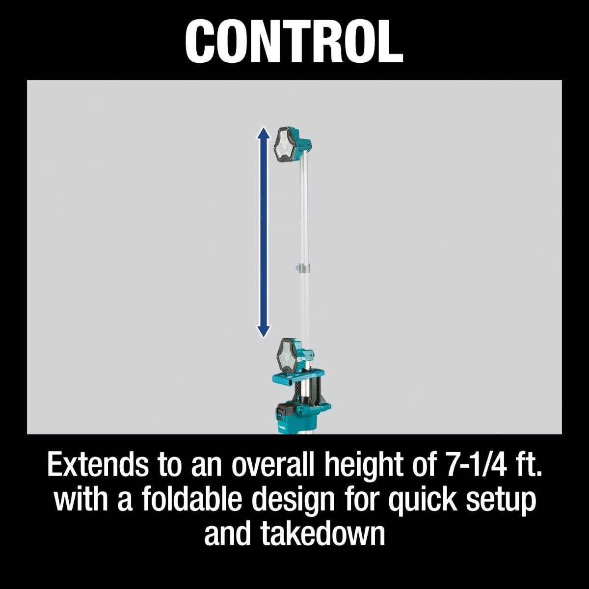 Makita DML813 18V LXT Lithium-Ion Cordless Tower Work Light, Light Only
