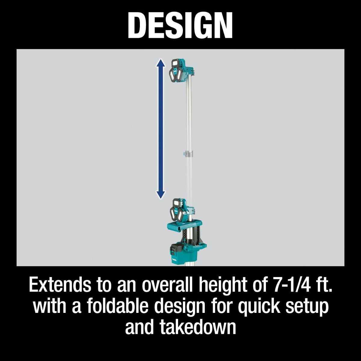 Makita DML814 18V LXT Lithium-Ion Cordless Tower Work/Multi-Directional Light, Light Only