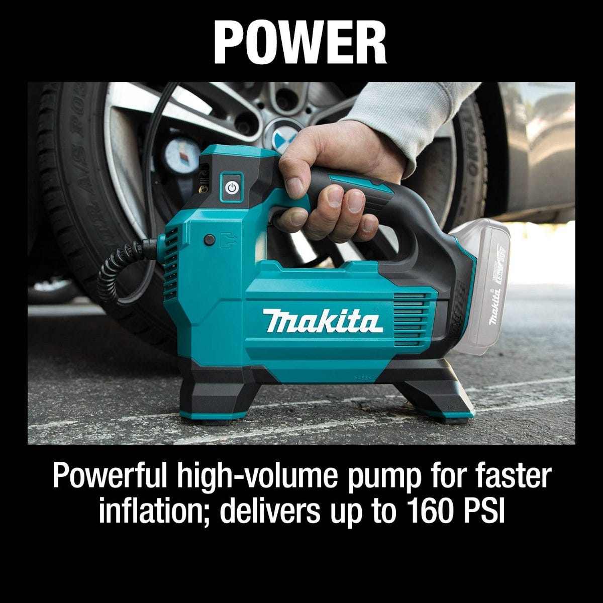 Makita DMP181ZX 18V LXT Lithium-Ion Cordless High-Pressure Inflator, Tool Only