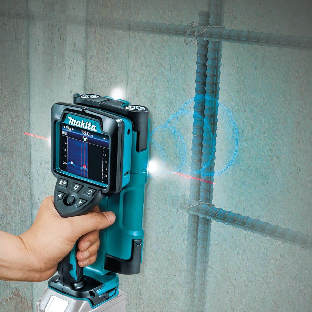 Makita DWD181ZJ 18V LXT Lithium‑Ion Cordless Multi-Surface Scanner with Interlocking Storage Case
