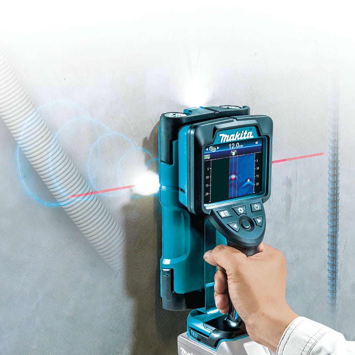 Makita DWD181ZJ 18V LXT Lithium‑Ion Cordless Multi-Surface Scanner with Interlocking Storage Case