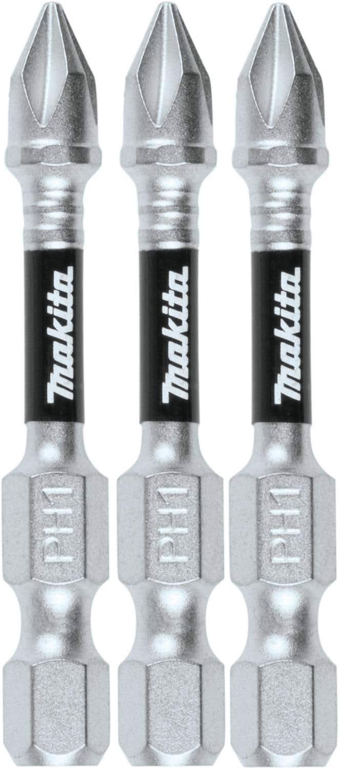 Makita E-00767 Impact XPS #1 Phillips 2" Power Bit, 3/pk