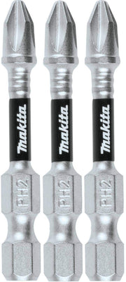 Makita E-00773 Impact XPS #2 Phillips 2" Power Bit, 3/pk