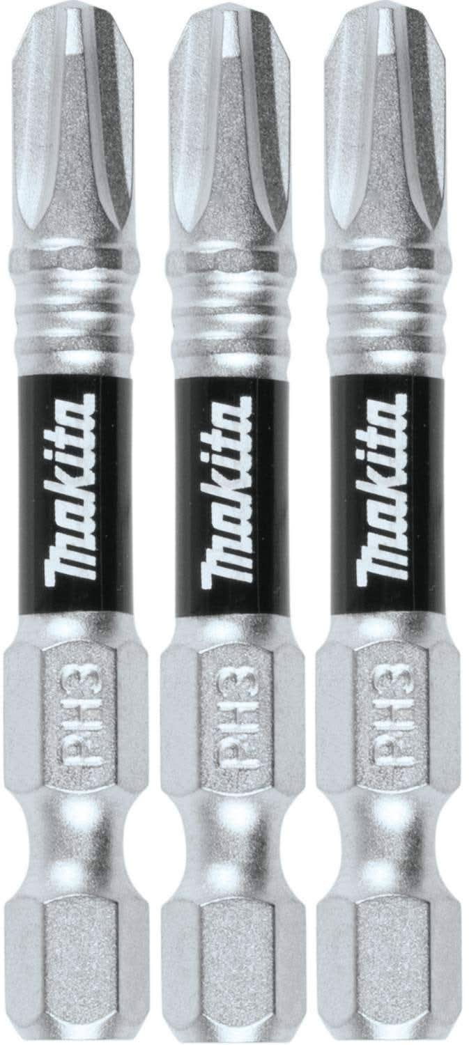 Makita E-00789 Impact XPS #3 Phillips 2" Power Bit, 3/pk
