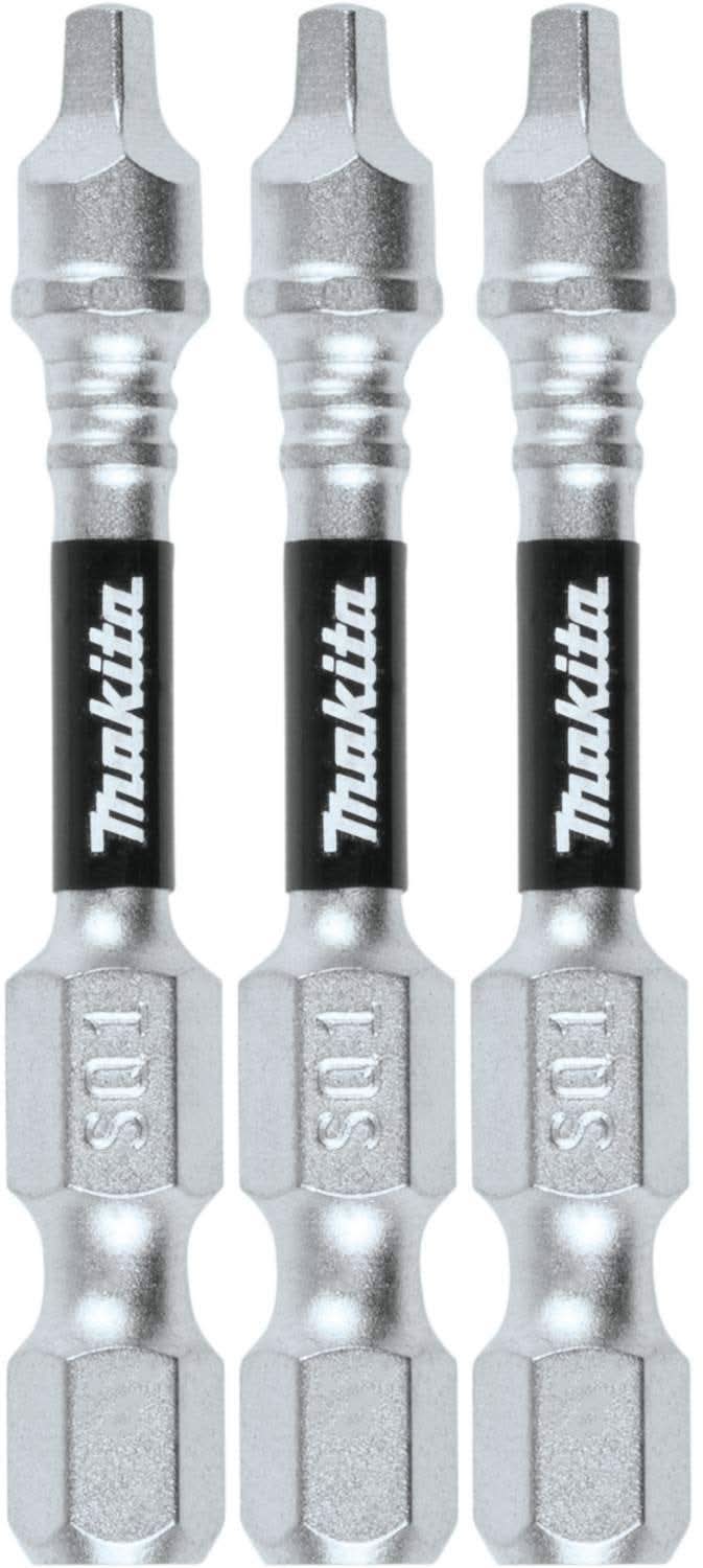 Makita E-00795 Impact XPS #1 Square 2" Power Bit, 3/pk
