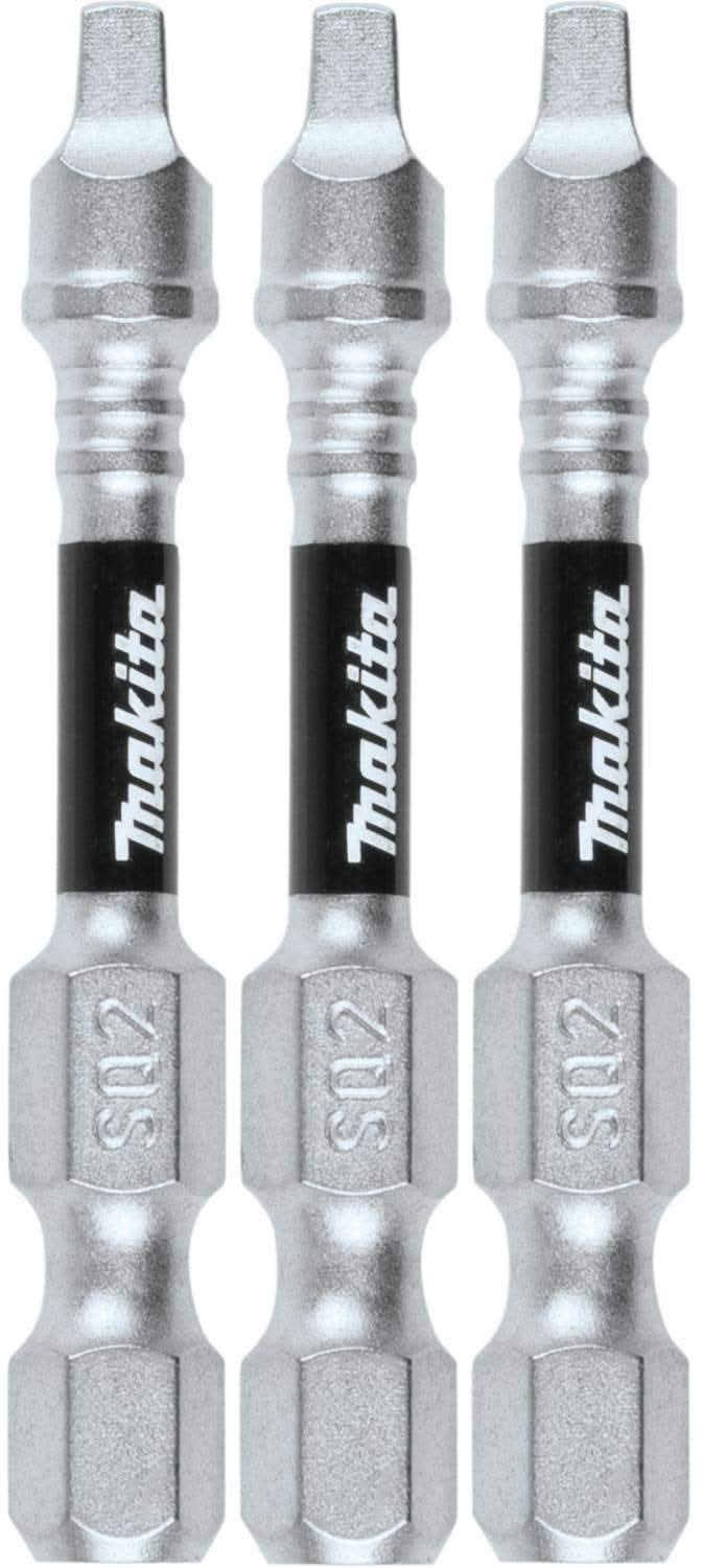 Makita E-00804 Impact XPS #2 Square 2" Power Bit, 3/pk