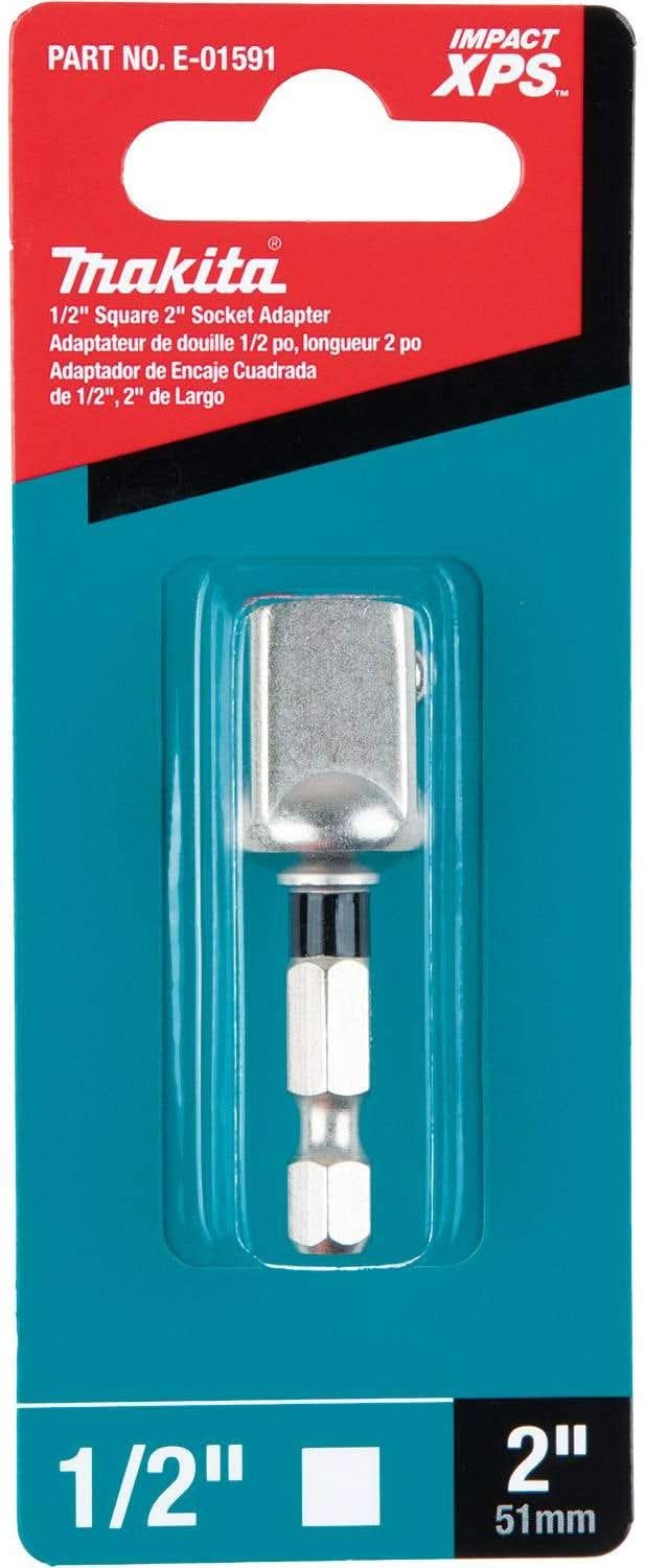 Makita E-01591 Impact XPS 1/2" Square 2" Socket Adapter