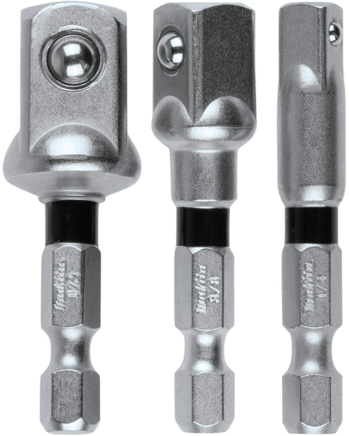 Makita Impact XPS 60 Pc. Impact Bit Set with Impact XPS 35 Pc. Impact Bit Set & Impact XPS 3 Pc. Square 2" Socket Adapter Set