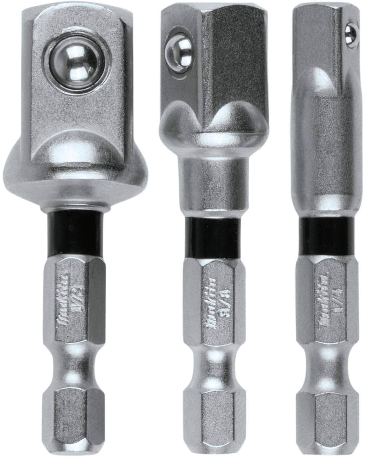 Makita Impact XPS 50 Pc. Impact Driving & Fastening Bit Set with Impact XPS 35 Pc. Impact Bit Set & Impact XPS 3 Pc. Square 2" Socket Adapter Set