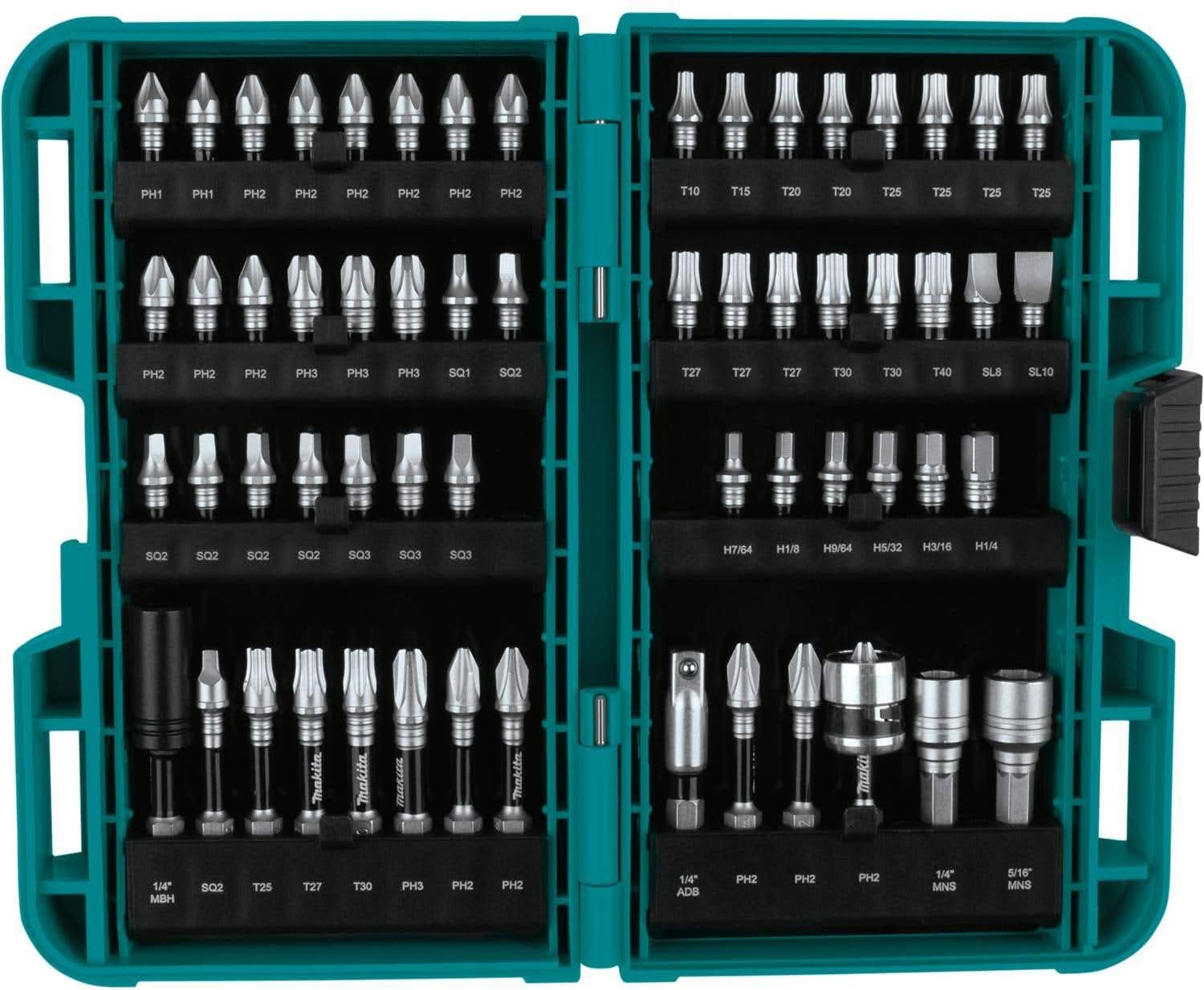 Makita E-01644 Impact XPS 60 Pc. Impact Bit Set – Tool Nut
