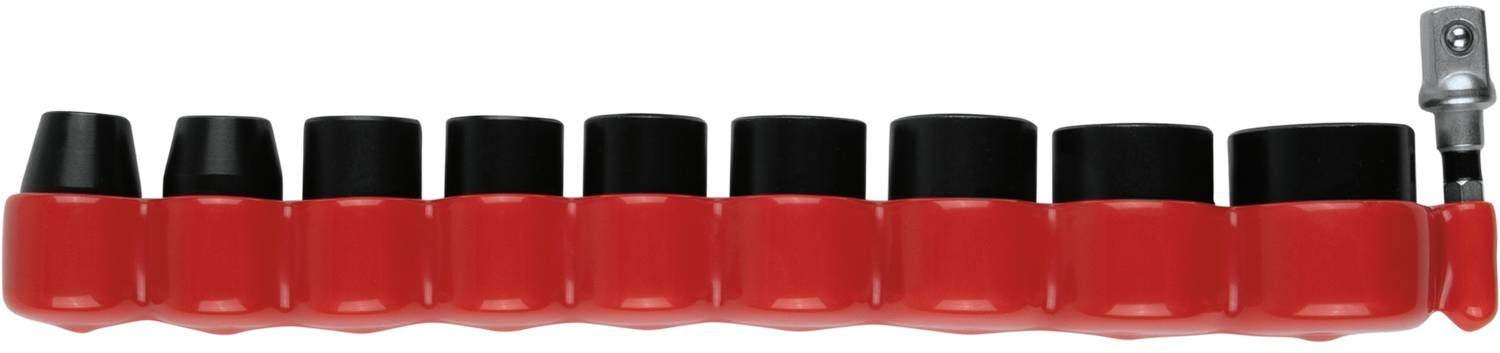 Makita E-01688 Impact XPS 10 Pc. 3/8" Drive 6-Point Metric Impact Socket Set w/ Standard Socket Adapter