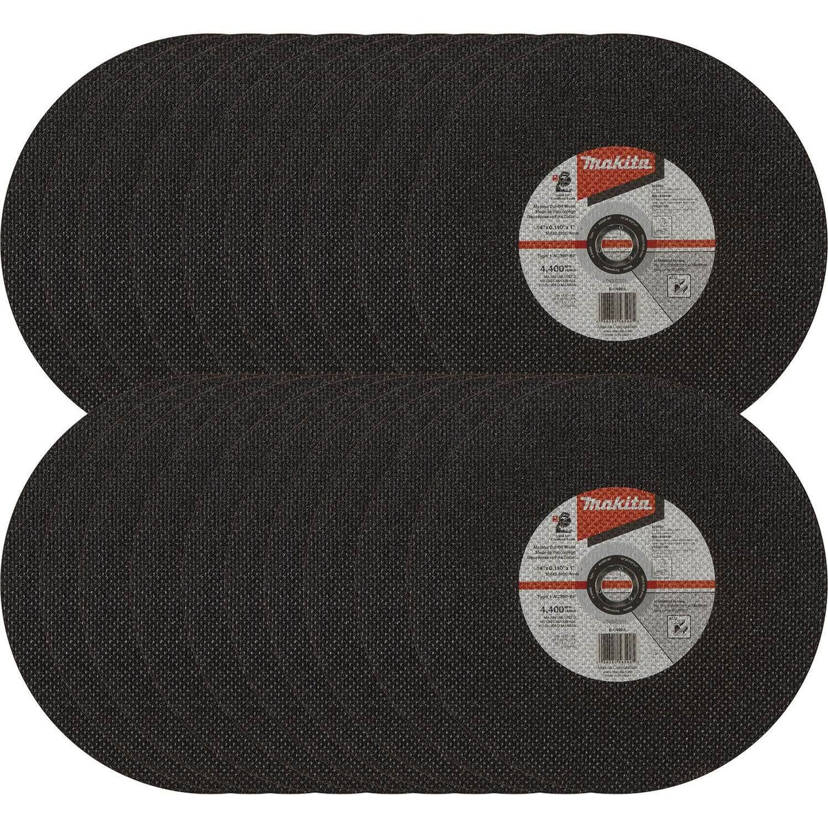 Makita E-04983-25 14" x .110" x 1" Type 1 30 Grit Thin Cut-Off Wheel for Aluminum Cutting, 25/pk