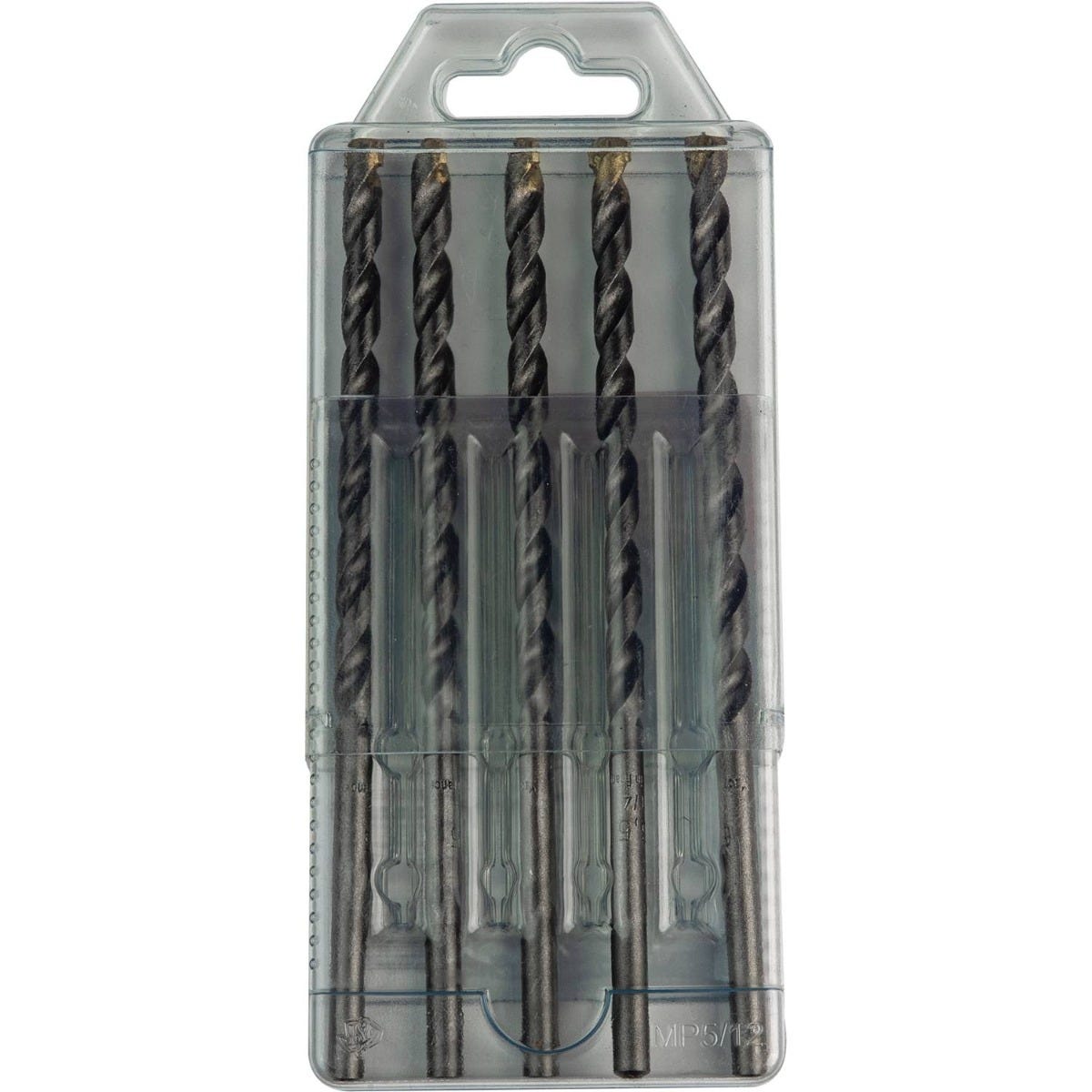 Makita E-10637 1/4" x 6" Carbide Tipped Percussion Masonry Hammer Drill Bits, 5/pk
