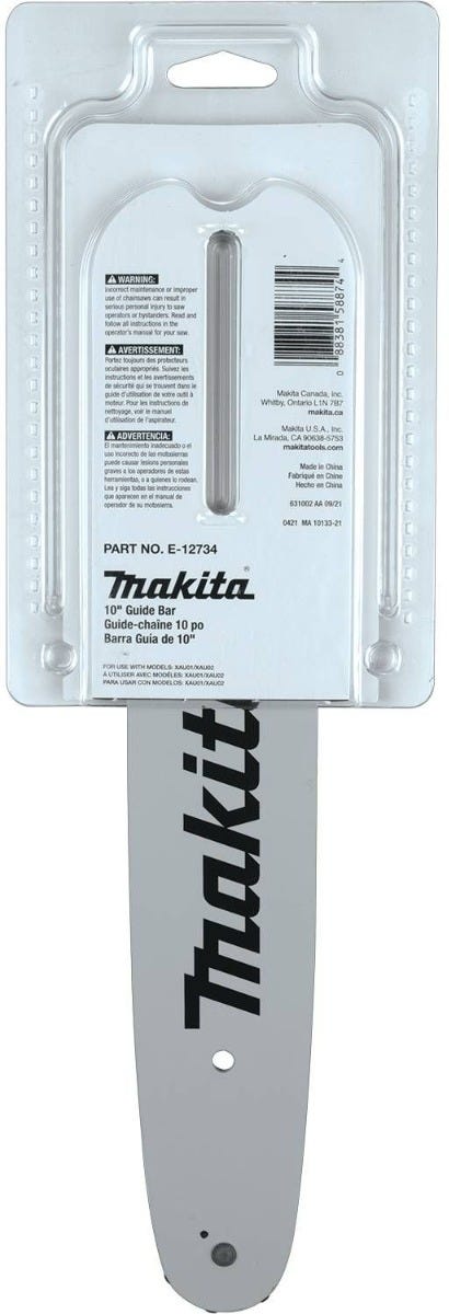 Makita E-12734 10" Guide Bar, 3/8" LP, .050"