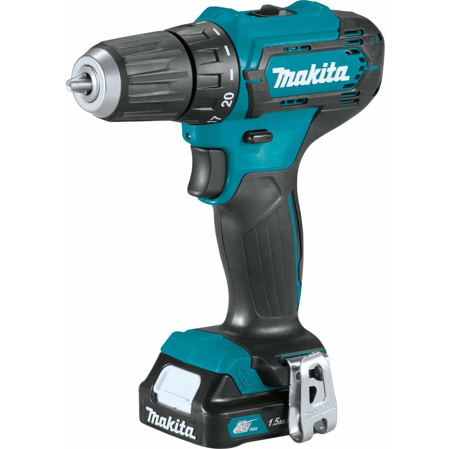 Makita FD09R1 12V max CXT Lithium-Ion Cordless 3/8" Driver-Drill Kit (2.0Ah)
