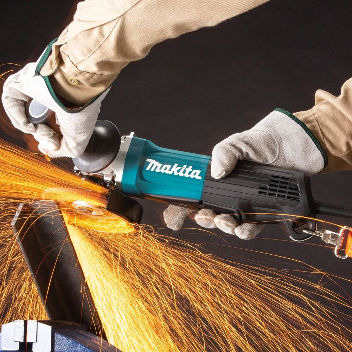 Makita GA4553R 4-1/2" Paddle Switch Angle Grinder, with Non-Removable Guard