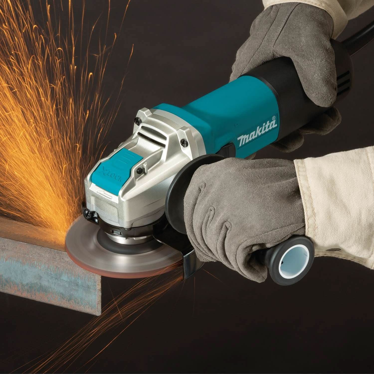 Makita GA4570 4-1/2-Inch X-LOCK Angle Grinder, with AC/DC Switch (PROMO)