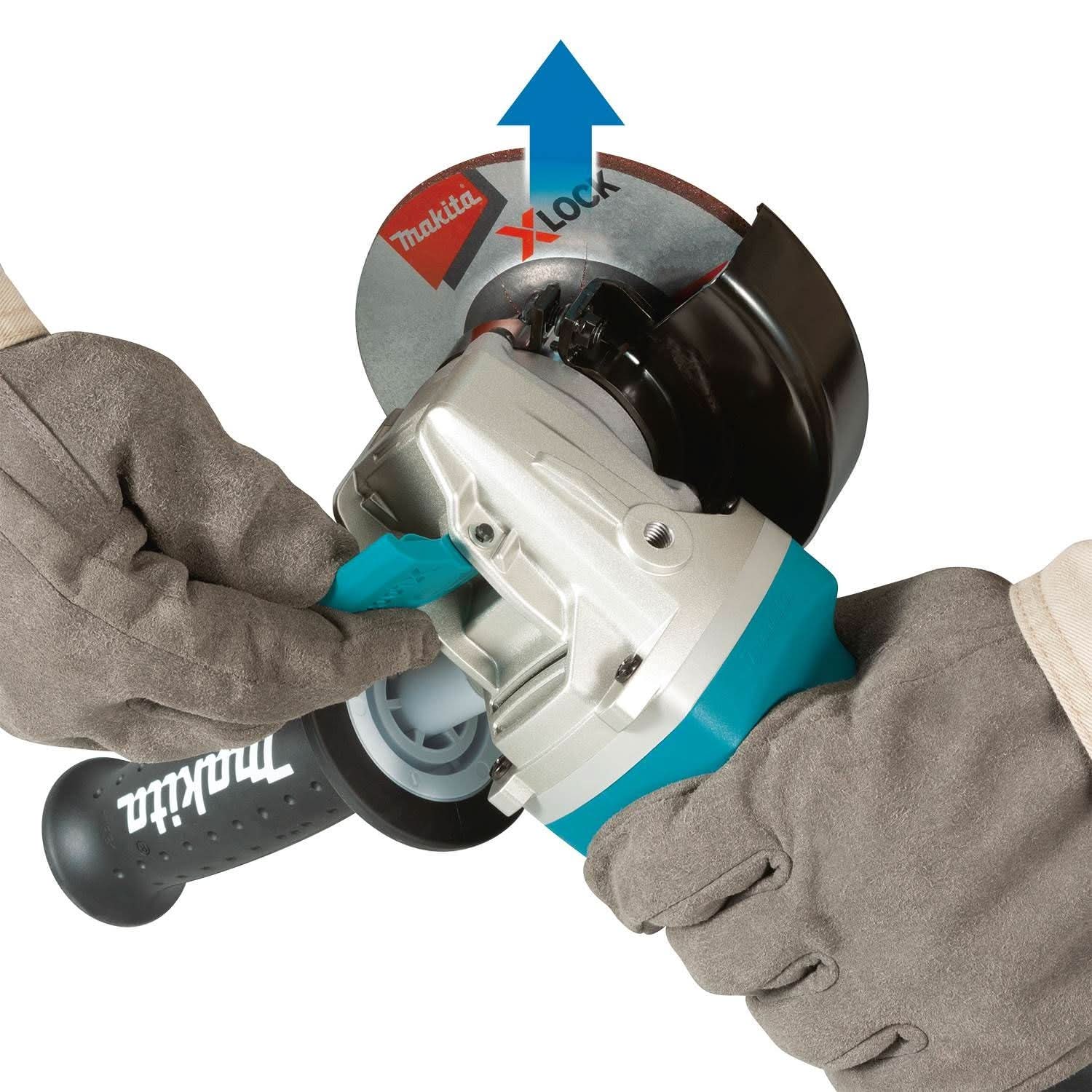 Makita GA4570 4-1/2-Inch X-LOCK Angle Grinder, with AC/DC Switch (PROMO)
