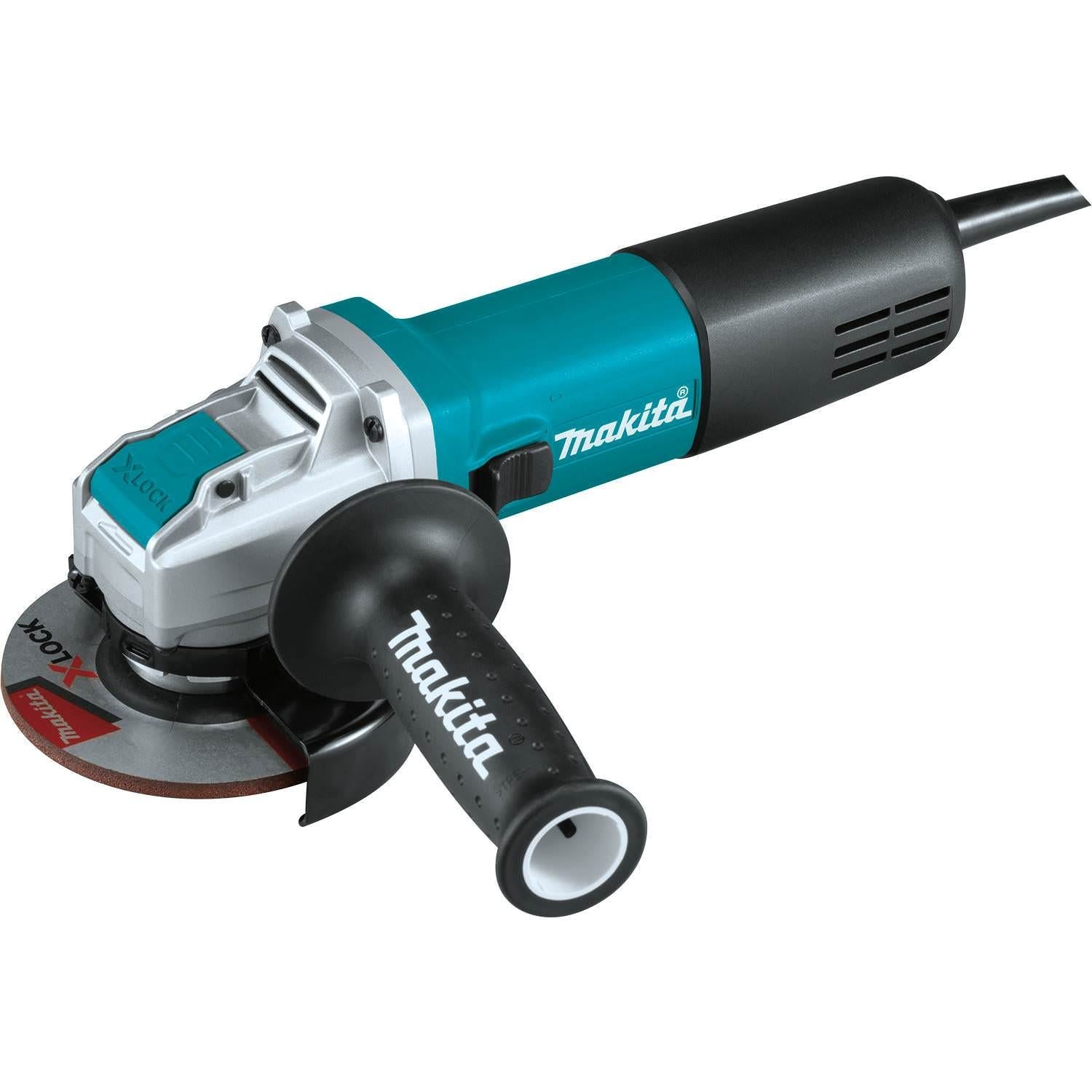 Makita 4-1/2 in. X-LOCK Angle Grinder, with AC/DC Switch and Segmented Diamond Blade