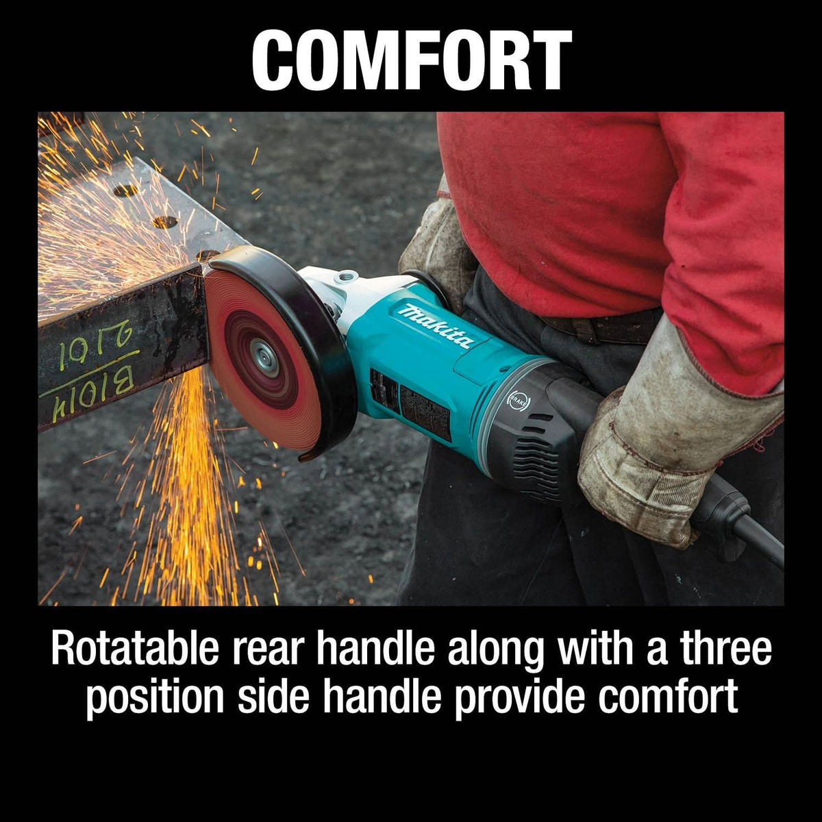 Makita GA7070X1 7" Angle Grinder, with AFT and Brake