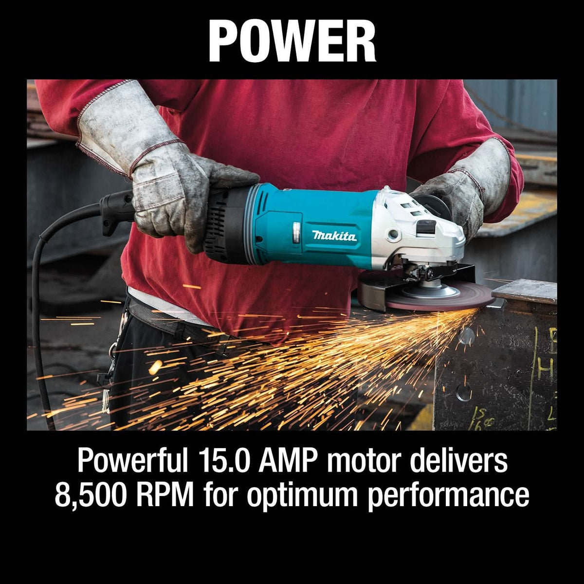 Makita GA7070X1 7" Angle Grinder, with AFT and Brake