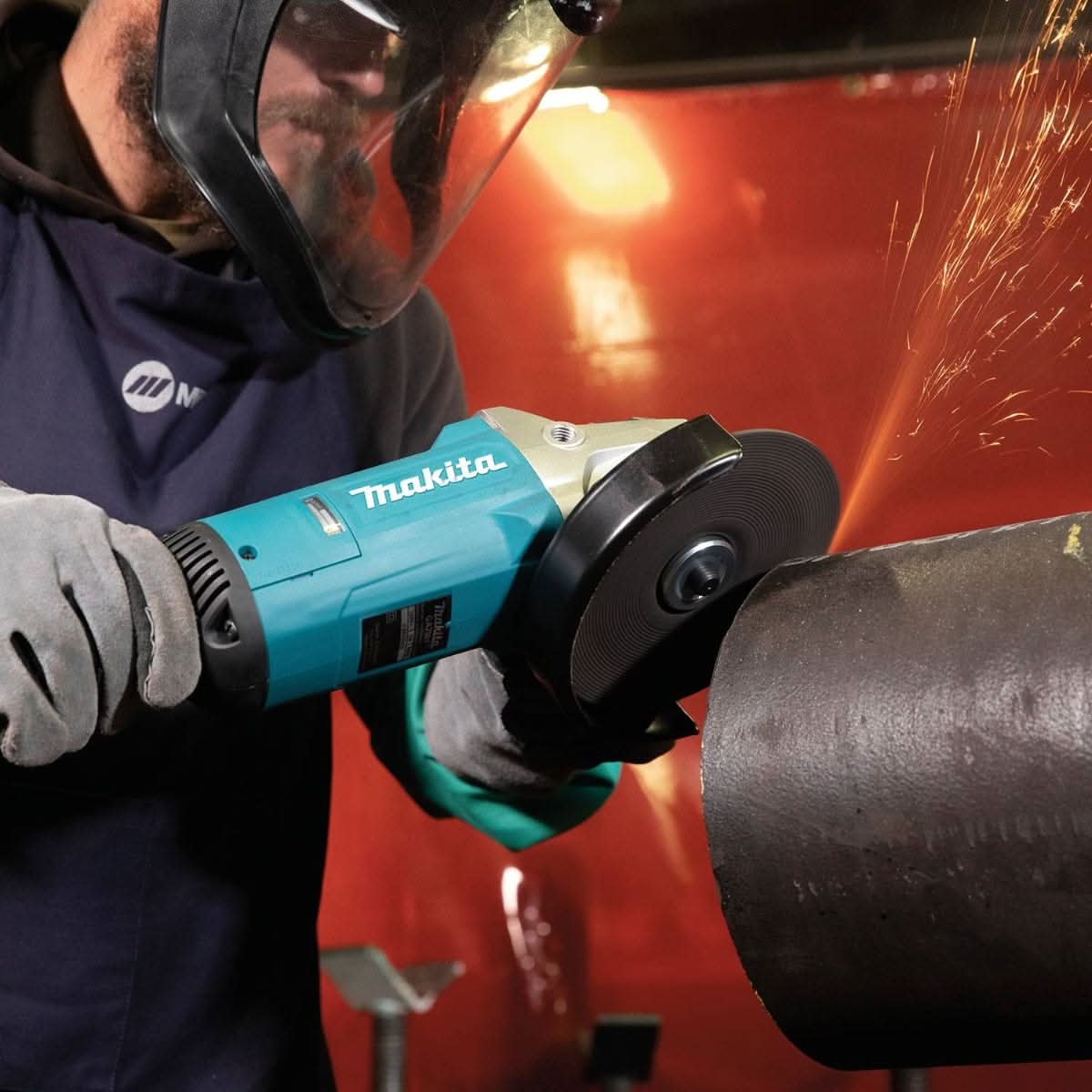 Makita GA7081 7" Angle Grinder, with Lock-On Switch