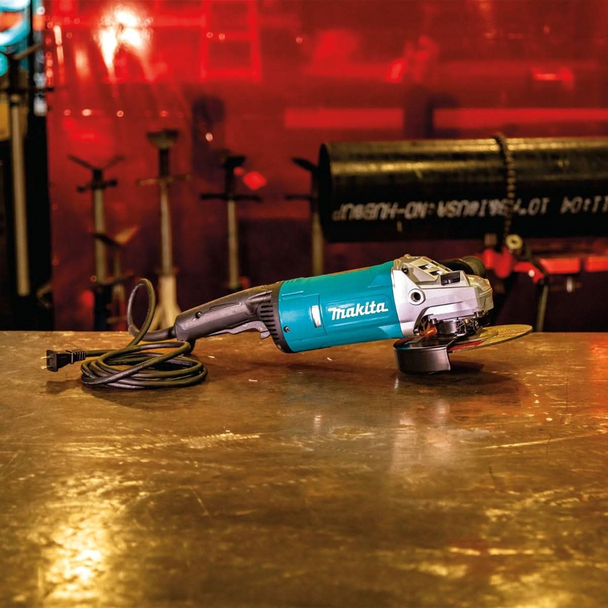Makita GA7081 7" Angle Grinder, with Lock-On Switch