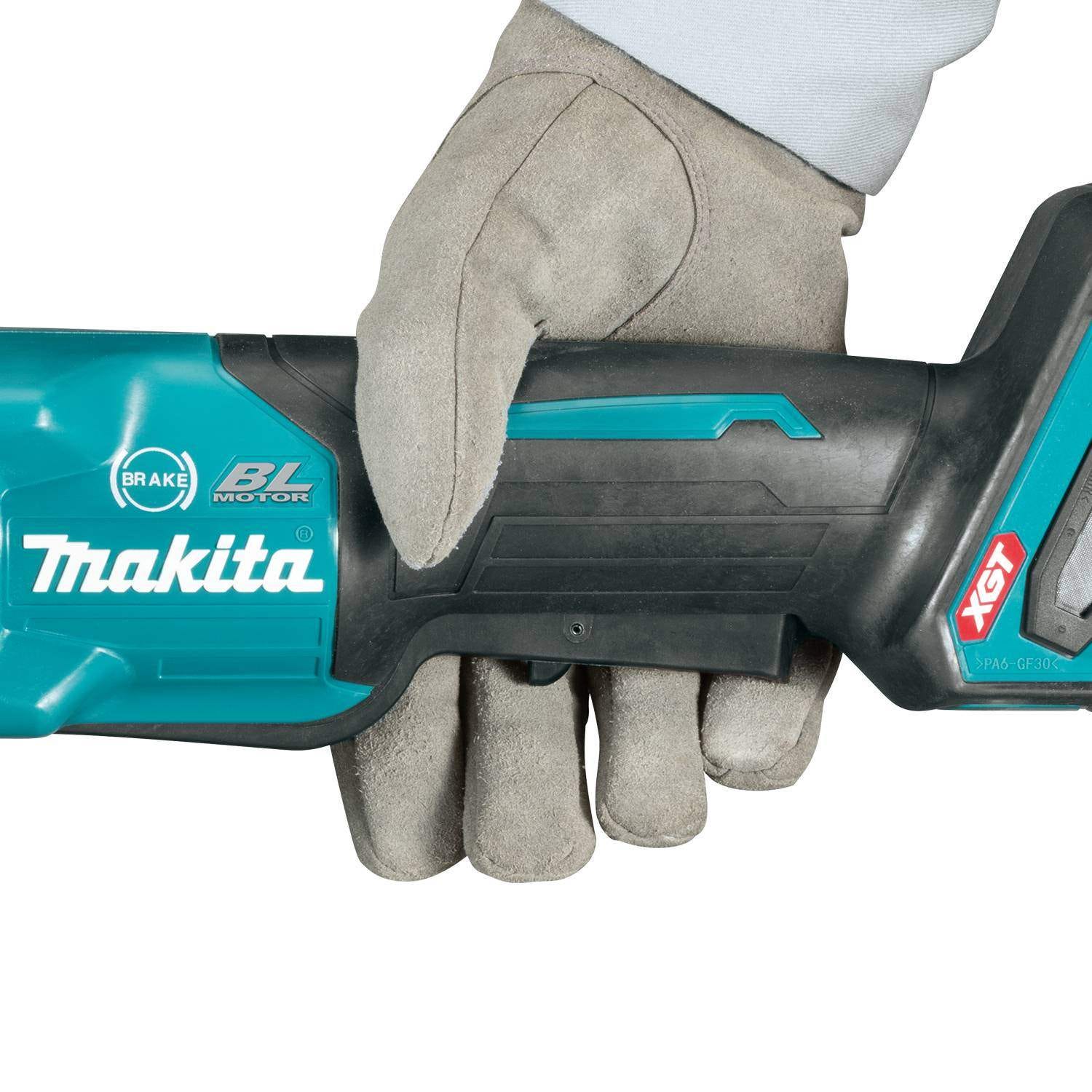 Makita GAG03M1 40V max XGT Brushless Cordless 4-1/2" / 5" Paddle Switch Angle Grinder Kit, with Electric Brake (4.0Ah)