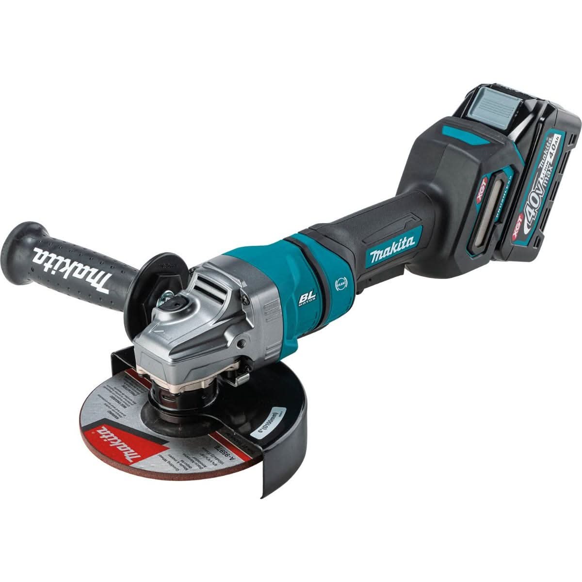 Makita GAG14M1 40V max XGT Brushless Cordless 4-1/2" / 6" Paddle Switch Angle Grinder Kit, with Electric Brake (4.0Ah)