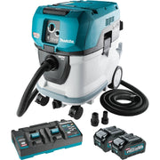 Makita GCV07PMU 80V max (40V max X2) XGT Brushless Cordless 10 Gallon HEPA Filter Wet/Dry Dust Extractor/Vacuum Kit, AWS (4.0Ah)