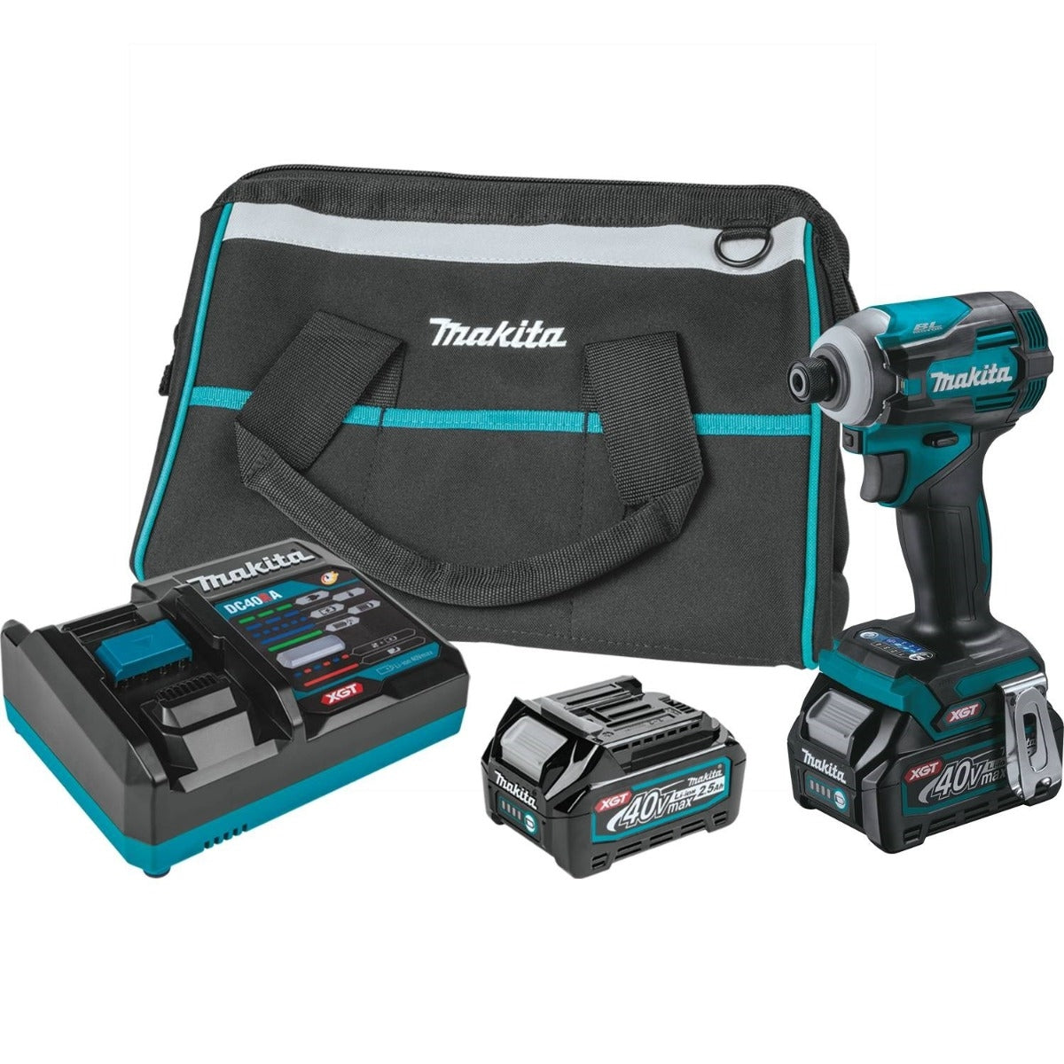 Makita GDT01D 40V max XGT Brushless Cordless 4-Speed Impact Driver Kit (2.5Ah)