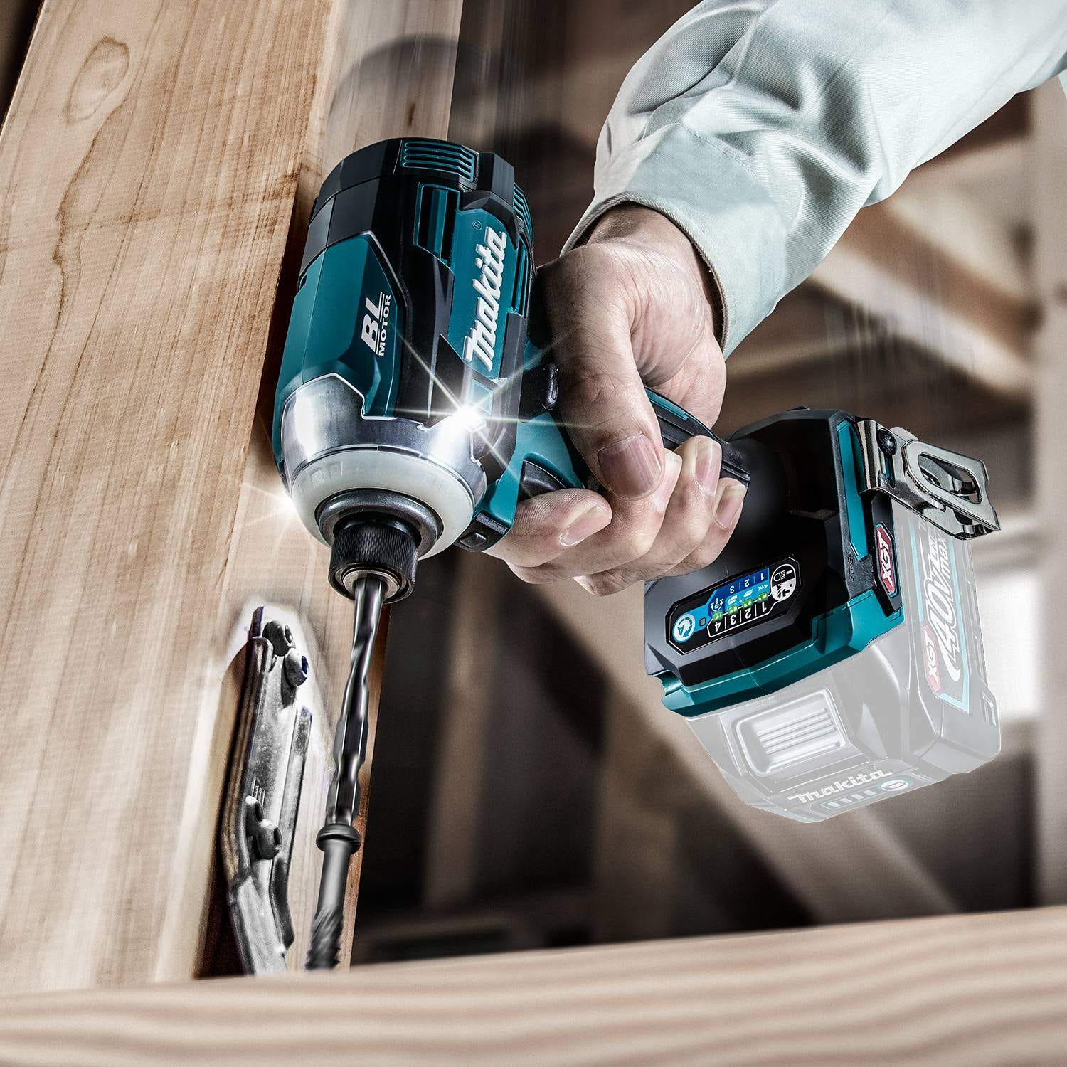 Makita GDT01Z 40V max XGT Brushless Cordless 4-Speed Impact Driver, Tool Only