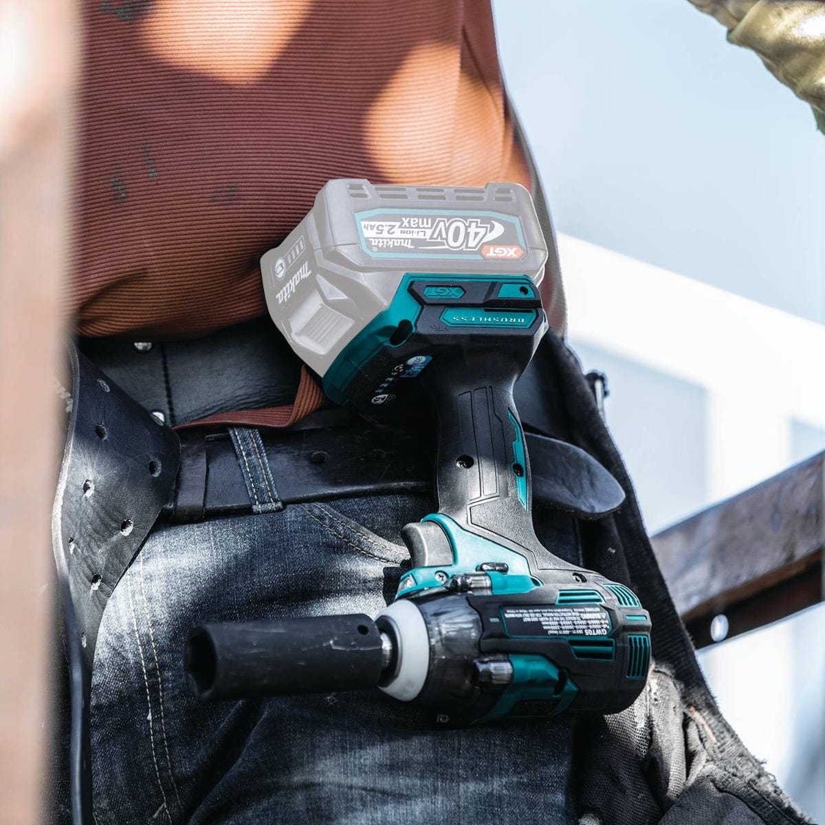 Makita GWT05Z 40V max XGT Brushless Cordless 4-Speed 1/2" Sq. Drive Impact Wrench w/ Detent Anvil, Tool Only