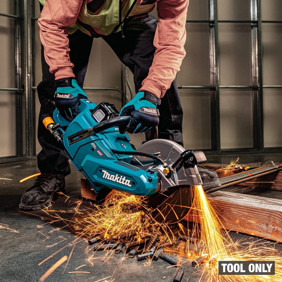 Makita GEC03Z 40V max XGT Brushless Cordless 9" Power Cutter, with AFT, Electric Brake, Tool Only