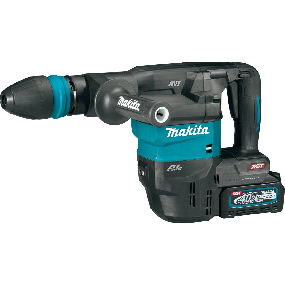 Makita GMH01M1 40V max XGT Brushless Cordless 15 lb. SDS-MAX AVT Demolition Hammer Kit, AWS Capable (4.0Ah)
