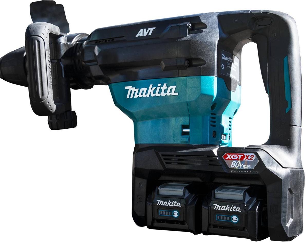 Makita GMH02PM 80V max (40V max X2) XGT Brushless 28 lb. 
SDS-MAX AVT Demolition Hammer Kit, AWS Capable (4.0Ah)