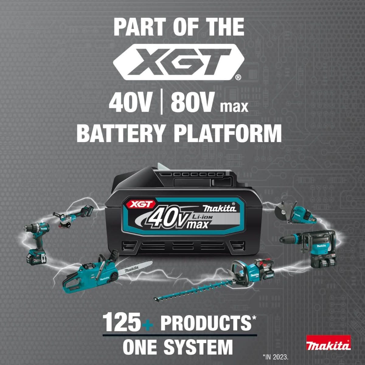 Makita GNU01M1 40V max XGT Brushless Cordless 24" Articulating Pole Hedge Trimmer Kit (4.0Ah)