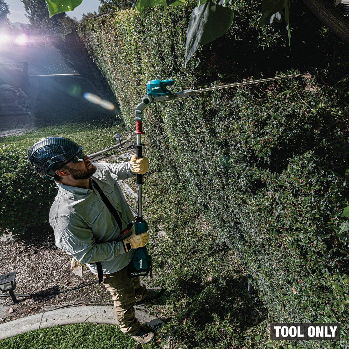 Makita GNU01Z 40V max XGT Brushless Cordless 24" Articulating Pole Hedge Trimmer, Tool Only