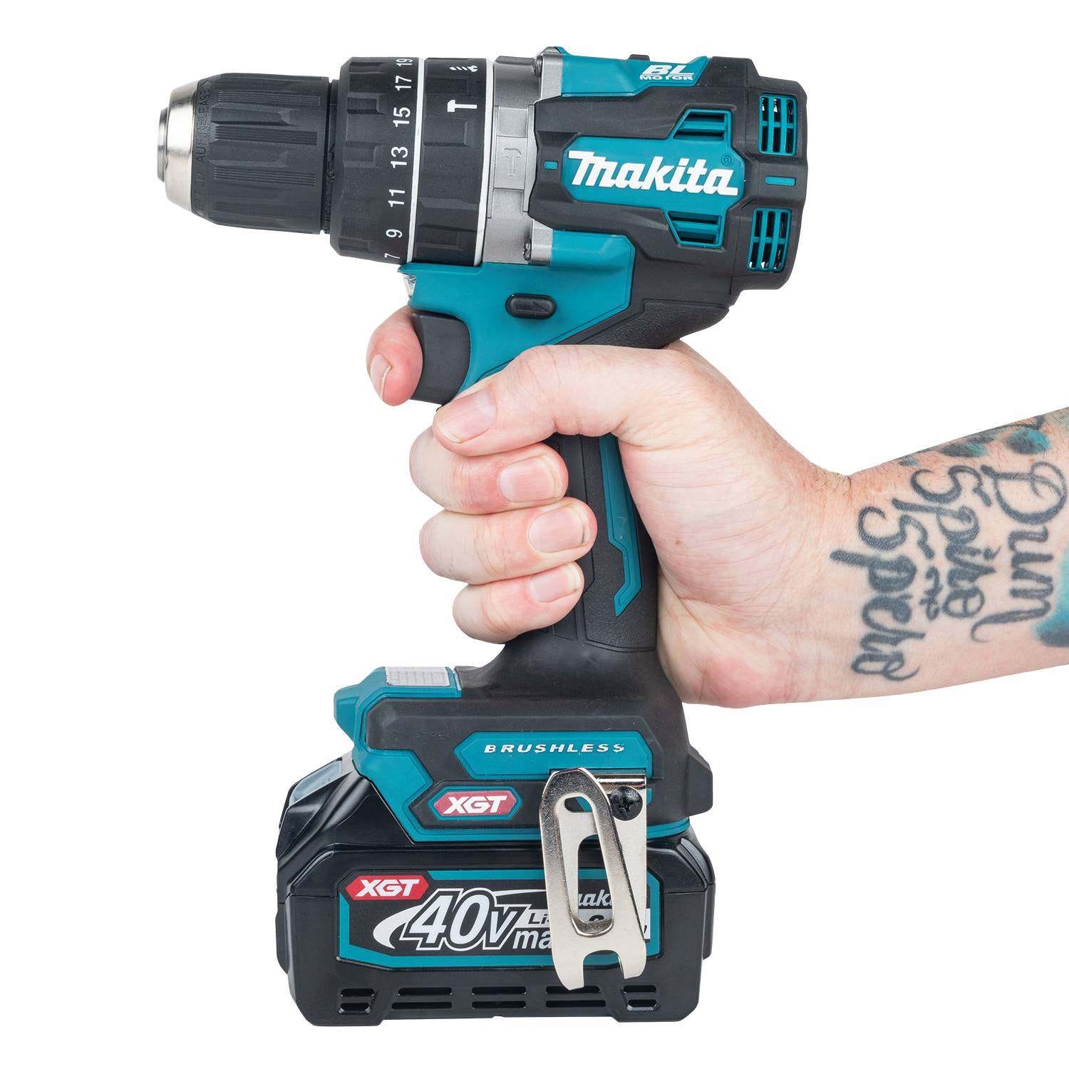 Makita GPH02D 40V max XGT Compact Brushless Cordless 1/2" Hammer Driver-Drill Kit (2.5Ah)